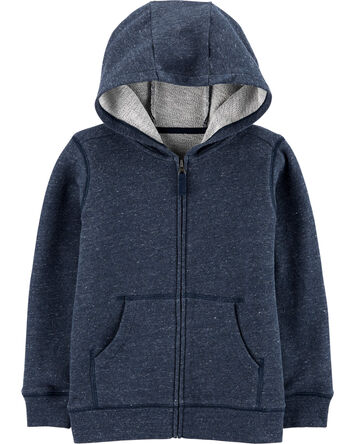 Zip-Up French Terry Hoodie, 