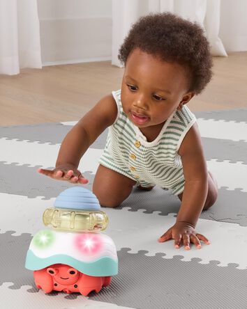 B&eacute;b&eacute; Jouet crabe empilable qui rampe pour b&eacute;b&eacute;s
, 