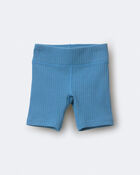 Toddler Girl Brooklyn Bike Shorts - Blue, image 2 of 6 slides