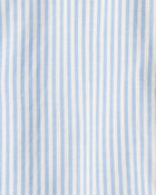Kid Striped Long-Sleeve Shirt Dress, image 3 of 4 slides