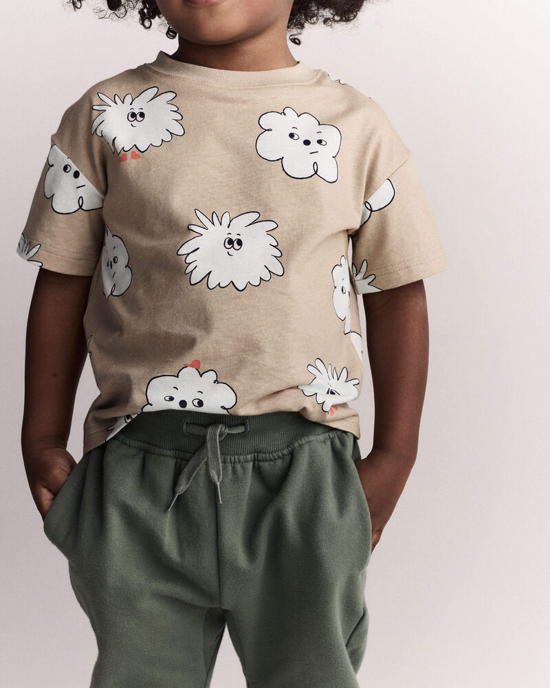 Tout-petit - T-shirt d&eacute;contract&eacute; &agrave; imprim&eacute; Squish - Kaki, image 1 sur 6 diapositives