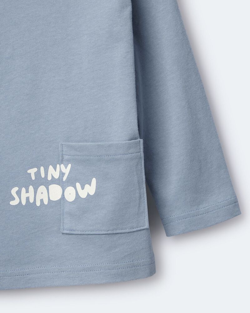 Toddler Tiny Shadow Long-Sleeve Pocket Graphic Tee - Blue, image 7 of 7 slides