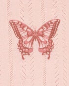 Kid Butterfly Pointelle Baby Tee, image 2 of 3 slides