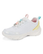 Tout-petit fille - Chaussures de sport &agrave; breloques sur les lacets - Blanc, image 6 sur 12 diapositives