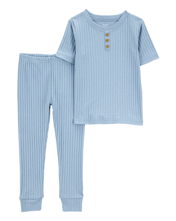 Toddler 2-Piece Ribbed Cotton Blend Pyjamas, 