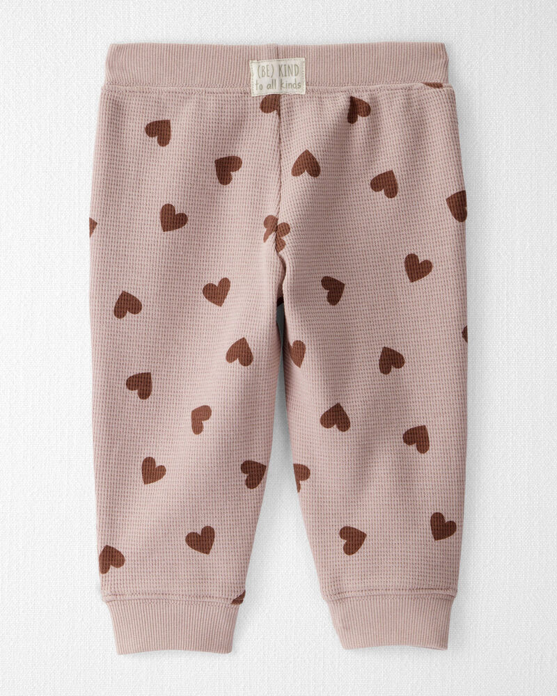 Baby Girl Waffle Knit Top & Pant Set Made with Organic Cotton, image 2 of 5 slides