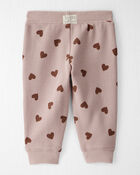 Baby Girl Waffle Knit Top & Pant Set Made with Organic Cotton, image 2 of 5 slides