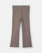 Baby Girl 2-Piece Heart Teddy Fleece Long-Sleeve Top & Pant Set - Brown, image 2 of 5 slides