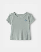 Tout-petit fille - T-shirt c&ocirc;tel&eacute; &agrave; logo OshKosh - Vert, image 1 sur 2 diapositives