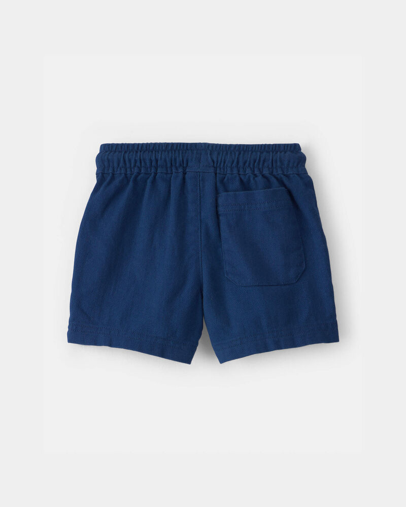 Baby Boy Twill Shorts - Blue, image 2 of 4 slides