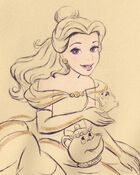 Tout-petit fille - Chandail en molleton Belle de Disney&copy; - Jaune, image 3 sur 3 diapositives