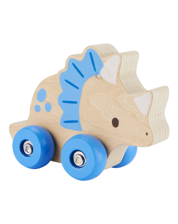 Baby Dinosaur Wooden Push Car, 