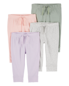 Bébé Emballage de 4 pantalons à enfiler , image 1 sur 6 diapositives