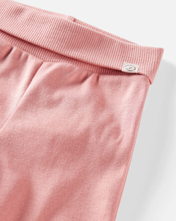 Bébé fille - Emballage de 2 pantalons de jogging en coton biologique Grow-With-Me, 