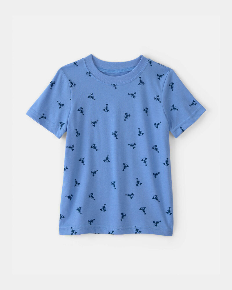 Toddler Lobster T-Shirt - Blue, image 1 of 3 slides