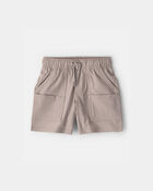 B&eacute;b&eacute; gar&ccedil;on - Short tiss&eacute; avec poches - Taupe, image 1 sur 3 diapositives