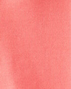 Baby Organic Cotton Ribbed Pyjama Set in Pink, image 3 of 4 slides