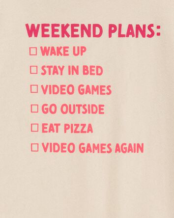 Kid Weekend Plans Graphic Tee, 