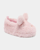 Girls Bunny Slippers - Pink, image 1 of 6 slides