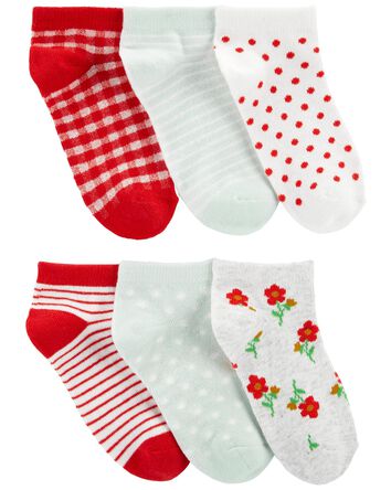 6-Pack Ankle Socks, 