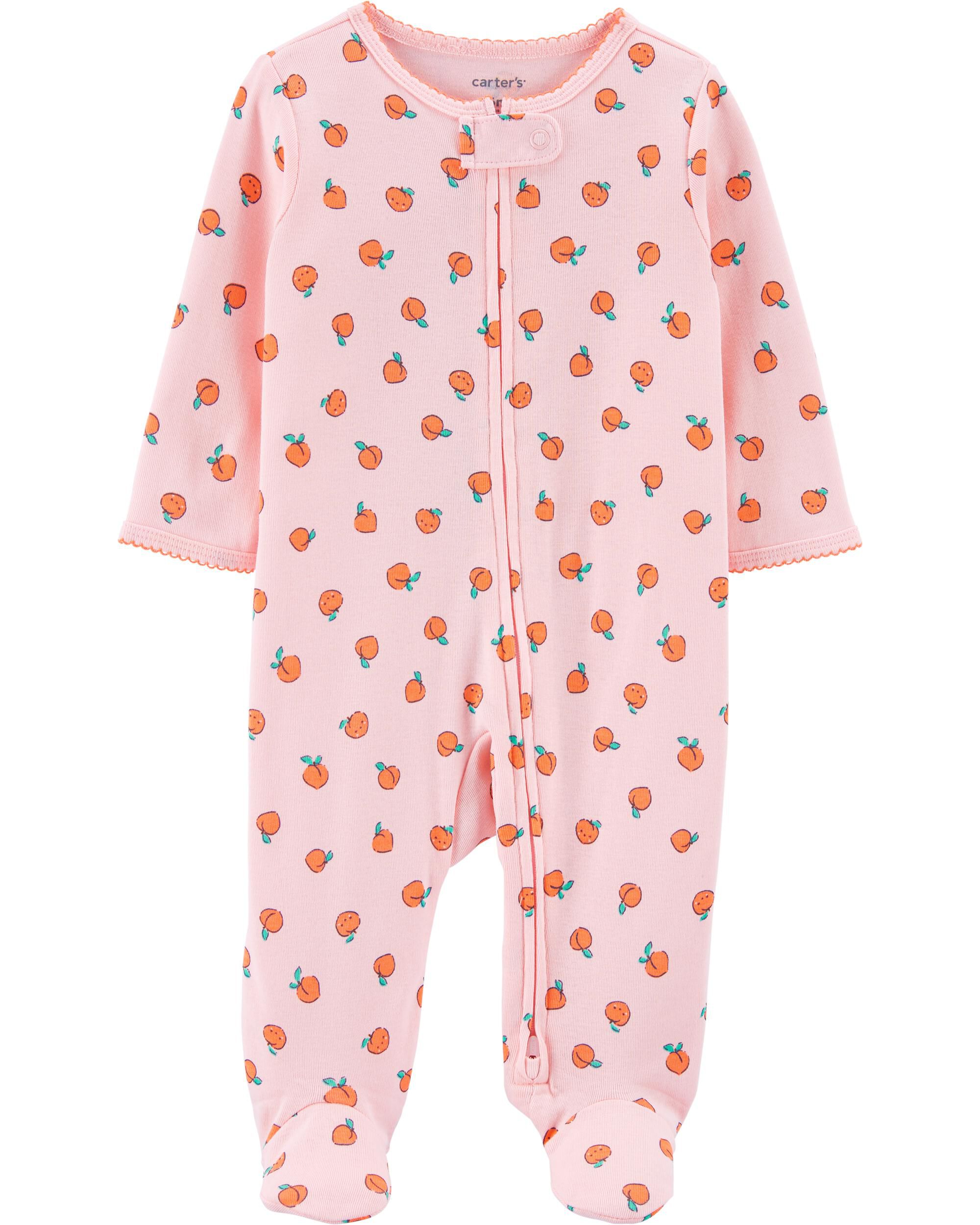Carters peach pajamas clearance