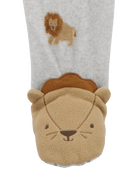 Baby 1-Piece Lion Fleece Footie Pyjamas, image 2 of 5 slides