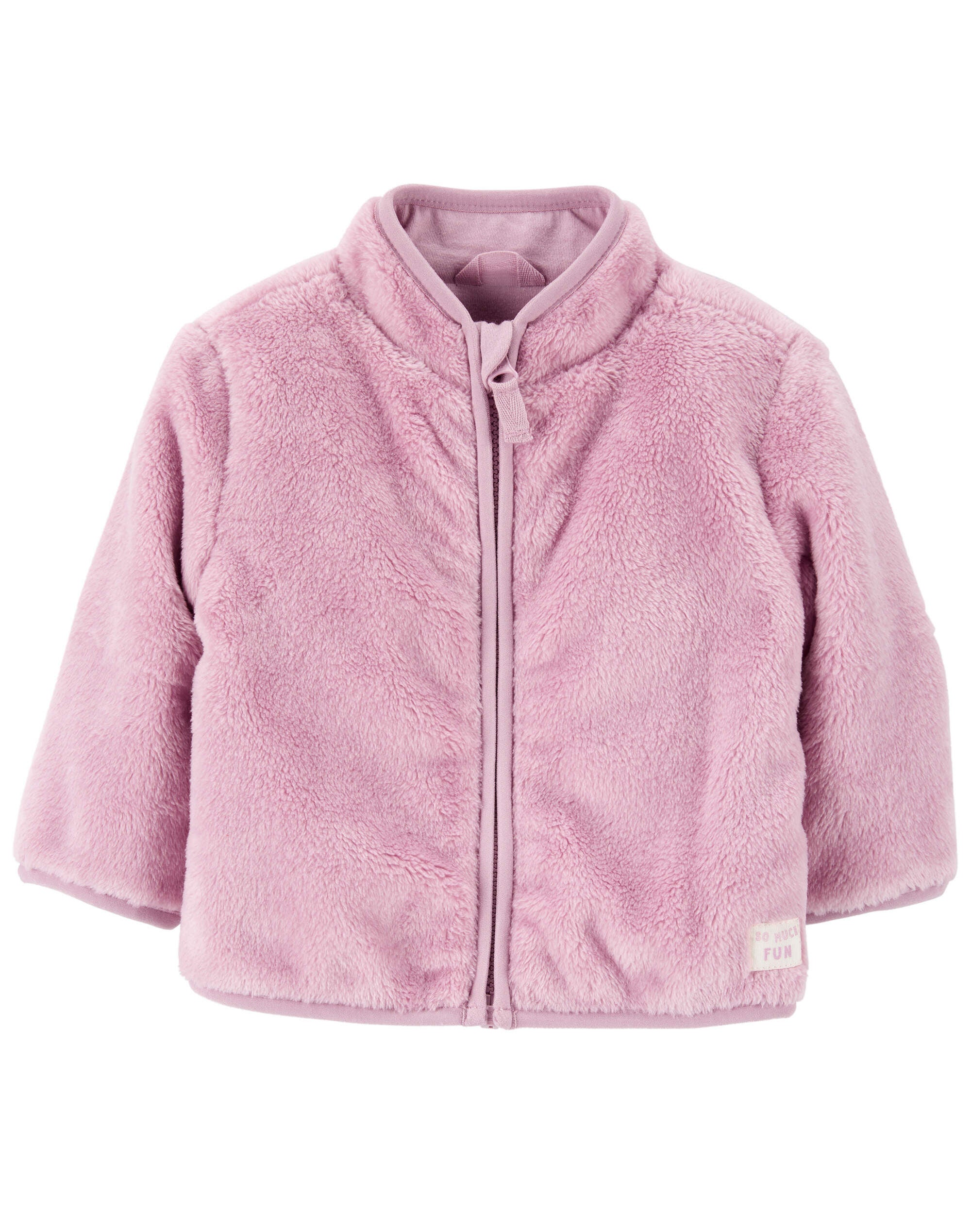 Baby Girls Baby Zip Up Sherpa Cardigan 9M Carter s