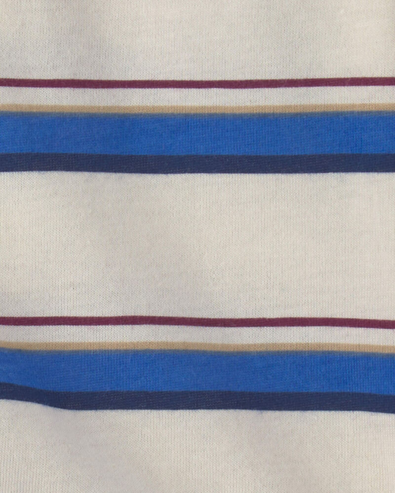 Baby Boy 2-Piece Striped Long-Sleeve Bodysuit & Pant Set - Cream/Khaki, image 4 of 6 slides