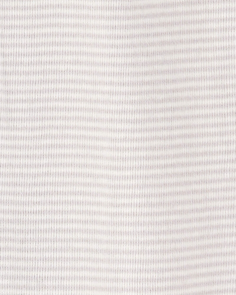 Baby 2-Pack Striped Elephant 2-Way Zip Cotton Sleeper, image 2 of 4 slides