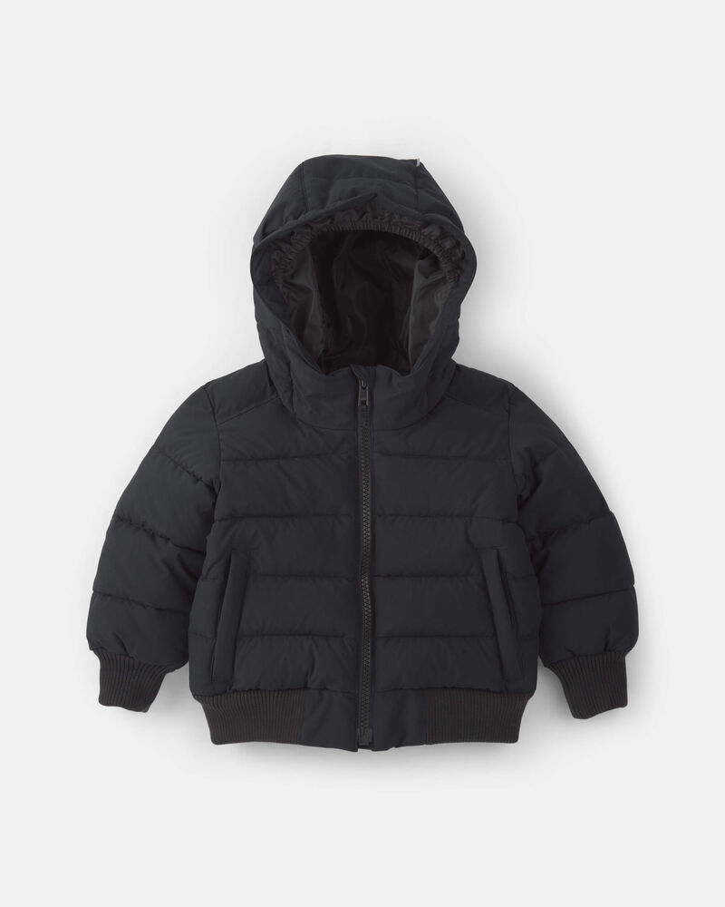 Toddler Boy Bubble Urban Jacket- Black, image 1 of 4 slides