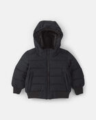 Toddler Boy Bubble Urban Jacket- Black, image 1 of 4 slides