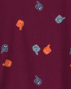 Gar&ccedil;ons - T-shirt manches longues &agrave; motif sport &ndash; Bourgogne, image 2 sur 2 diapositives