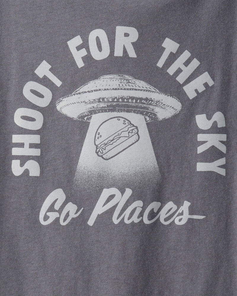 Boys Shoot For The Sky Long-Sleeve Graphic Tee - Grey, image 4 of 5 slides