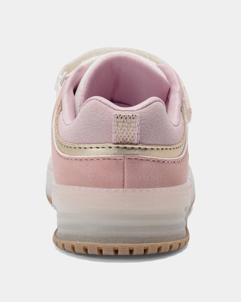 Toddler Girl Colour Block Casual Sneakers - Pink/White, image 3 of 6 slides