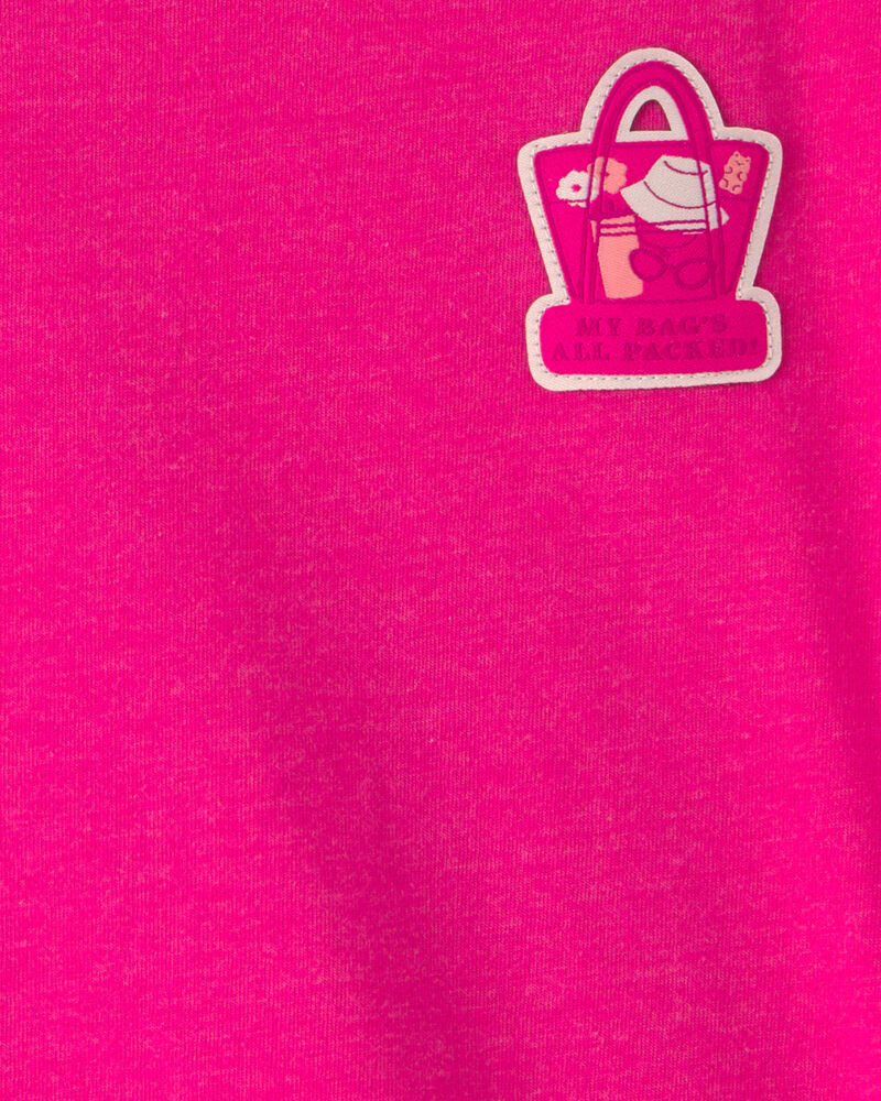 Toddler Girl 'My Bag's All Packed' Summer Graphic Tee - Pink, image 3 of 5 slides