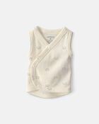 Baby Bear Side-Snap Tank - Cream, image 1 of 4 slides