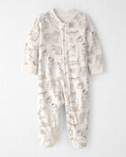 Baby Organic Cotton Sleeper Pyjama in Pet-Print, image 1 of 5 slides