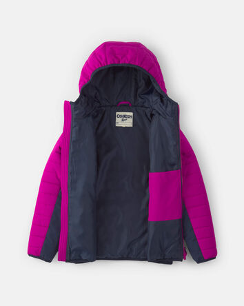 Filles - Blouson matelass&eacute; d&rsquo;&eacute;paisseur moyenne - Mauve, 