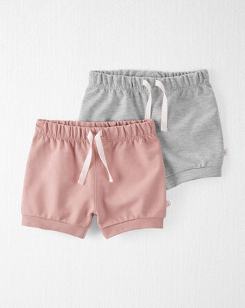2-Pack Organic Cotton Shorts, 