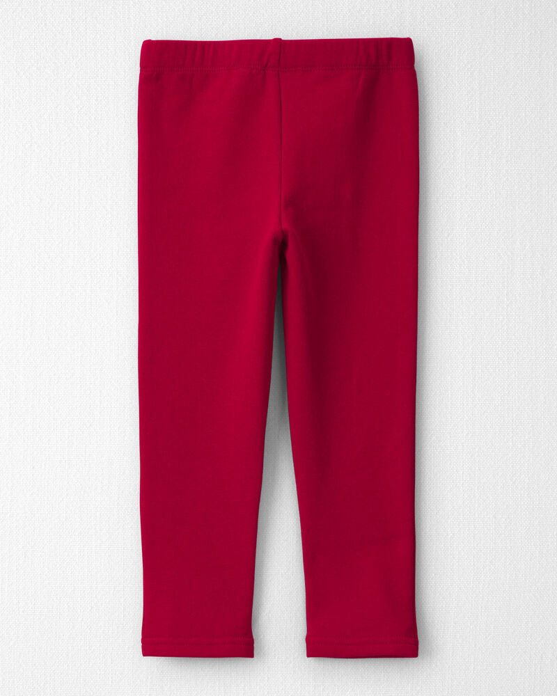 Toddler Girl 2-Pack Fleece Leggings Made with Organic Cotton, image 2 of 6 slides
