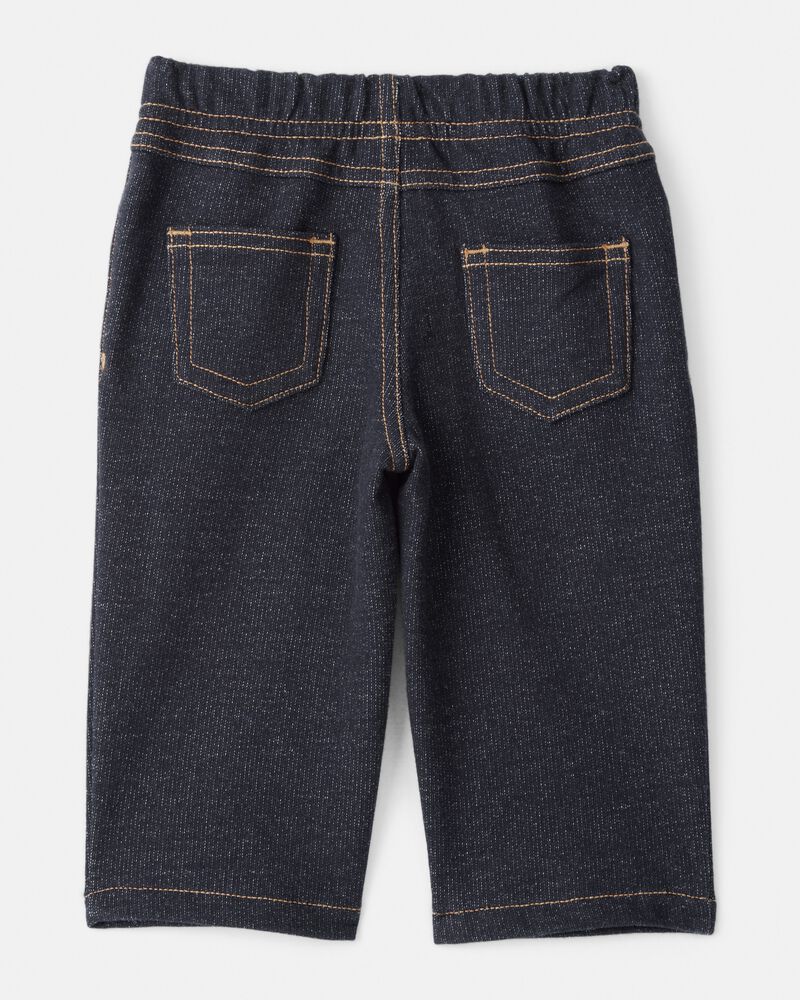 Baby Girl 3-Piece Heart Quilted Vest Outfit Set - Red, image 3 of 7 slides