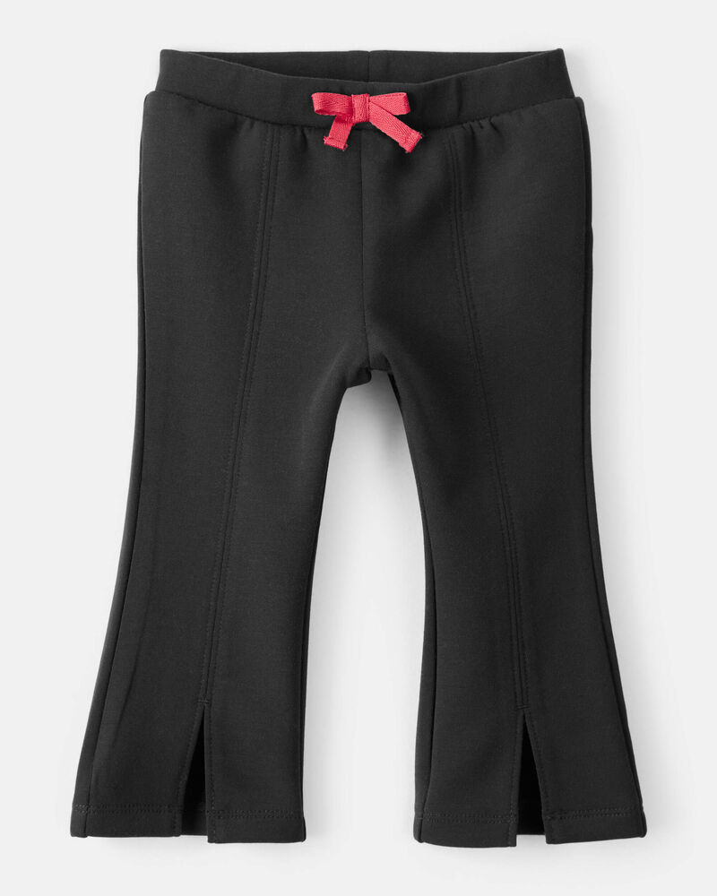 Baby Girl Pull-On Flare Pants - Black, image 1 of 4 slides