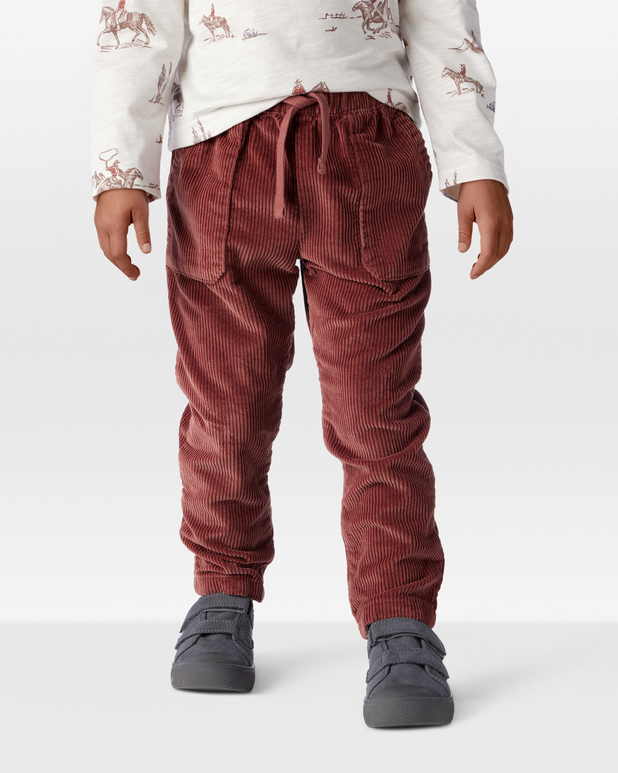 Toddler Organic Cotton Corduroy Drawstring Pants | Carter's