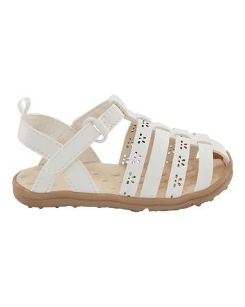 Every Step® First Walker Fisherman Sandals - White, 