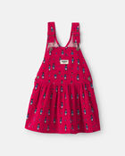 Toddler Girl Nutcracker Corduroy Skirtall - Red, image 1 of 4 slides