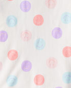 Girls Rainbow Print 100% Cotton Long-Sleeve 4-Piece Pyjamas - White, image 2 of 4 slides