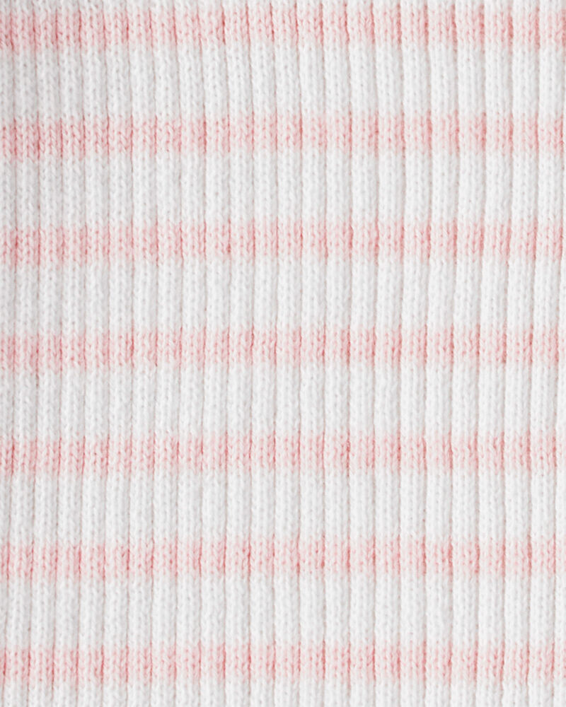 Girls Striped Button-Front Long-Sleeve Tee, image 2 of 3 slides