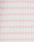 Girls Striped Button-Front Long-Sleeve Tee, image 2 of 3 slides