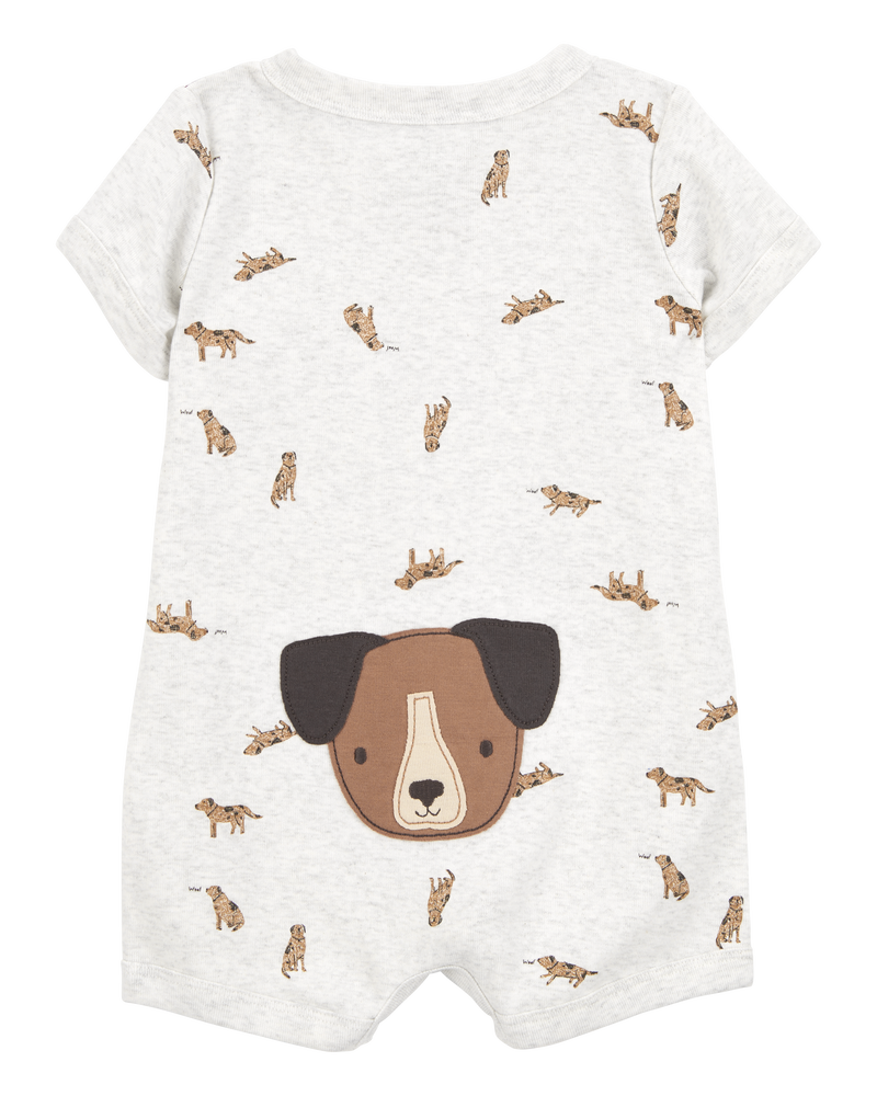 Baby Dog Short-Sleeve Romper , image 2 of 5 slides