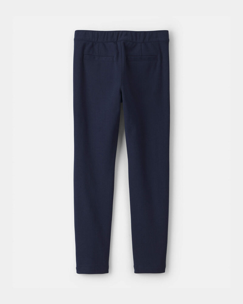 Girls Ponte Skinny Uniform Pants - Navy, image 2 of 4 slides